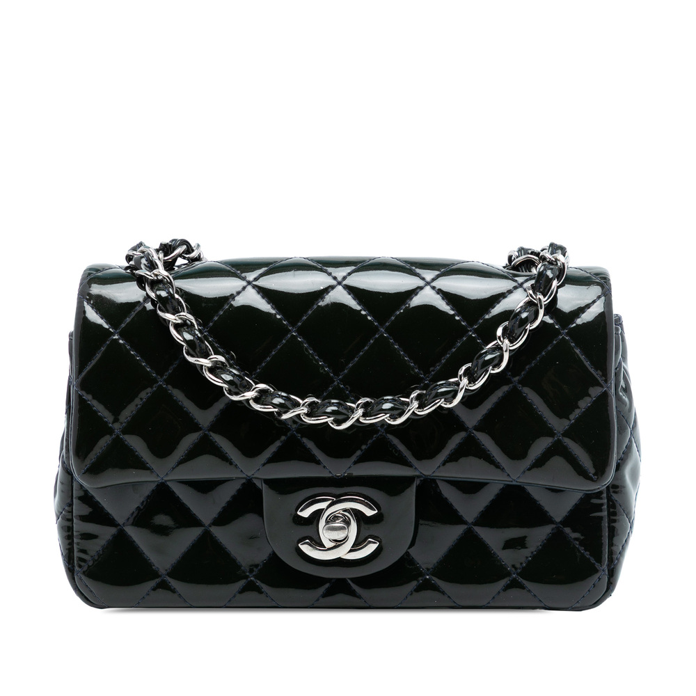 Pre-Loved Chanel Mini Rectangular Classic Patent Single Flap